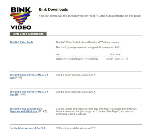 binkdata|Bink Downloads